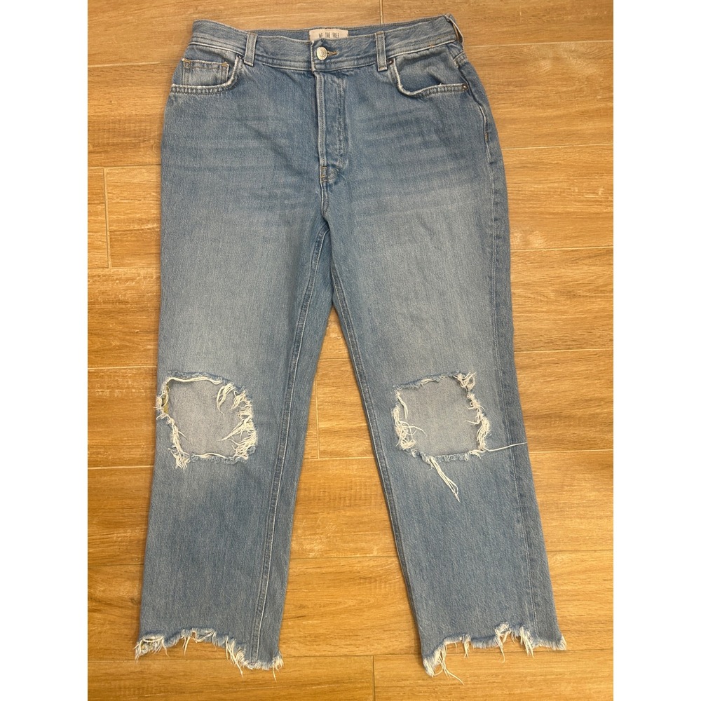 We The Free Free People Distressed Ripped Knee‎ Frayed Hem Jeans Size 29